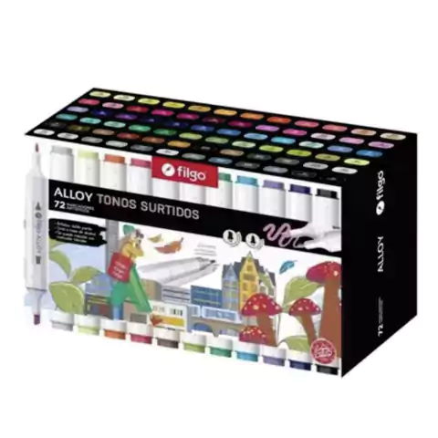 MARCADOR ARTISTICO DOBLE PUNTA ALLOY X 72