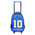 MOCHILA FILGO STARPAK 18 CARRITO FUTBOL AZUL
