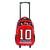 MOCHILA FILGO STARPAK 18 CARRITO FUTBOL ROJO