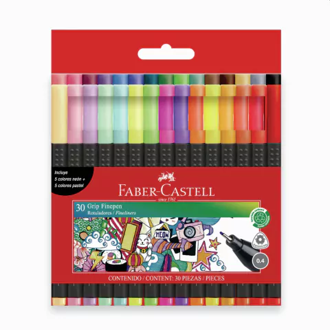 MARCADOR FABER GRIP FINEPEN MARKER X30 ROTULADORE