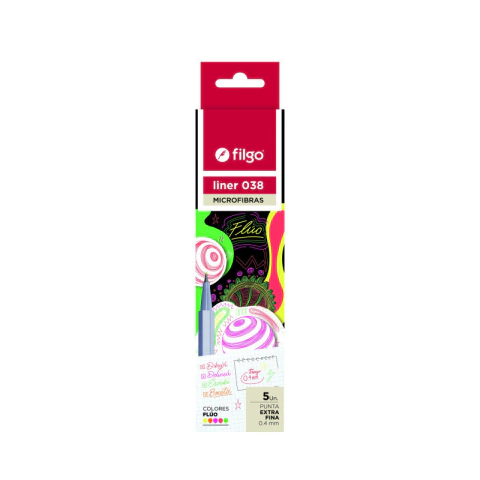 MICROFIBRA FILGO LINER 038 FLUO X 5
