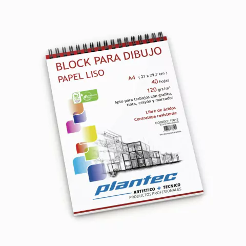 BLOCK PLANTEC A4 LISO 120GR 40HS