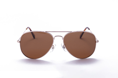 Lentes de Sol Aviador Polarizados - Modelo 521 Sepia - Cross
