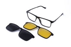 Anteojo Clip on para Hombre Polarizados y Clip amarillo 1081 Negro Brillo en internet