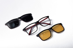Anteojos con Iman Clip on para Hombre Polarizado y Night Drive- 5036 , Mower