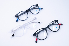 Anteojo de receta Redondo Azul translucido - Modelo 1876 Dilen - Optica Sigma