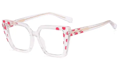 Anteojo de Receta tipo Retro - Modelo 82068 Cristal / Fuxia- BIB