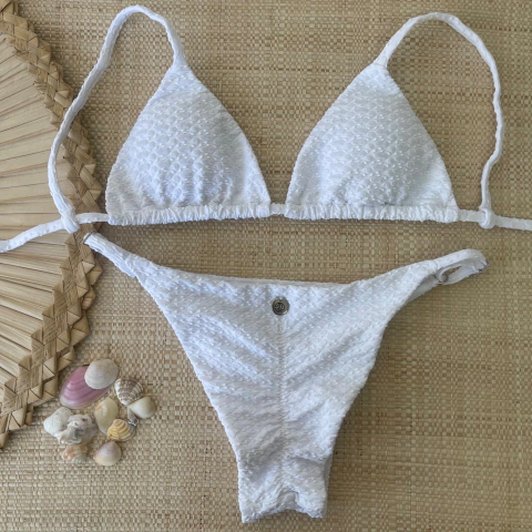 Biquíni Cortininha Textura Nina Branco