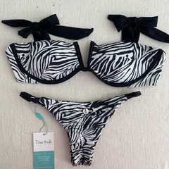 Biquíni Aro Duplo Zebra Bruna