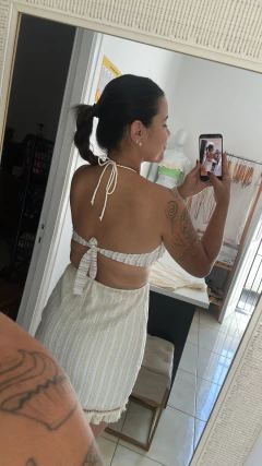 Vestido de renda praiano Luana - Doce Onda Beachwear