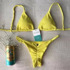 Biquíni Cortininha Textura Sunshine