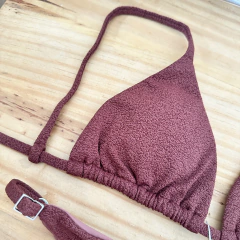 Biquíni Cortininha Sienna Cacau - comprar online