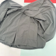 Saia Shorts Beach Tennis Cinza Milena - Doce Onda Beachwear