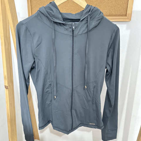 Jaqueta Manga Longa Cinza Milena