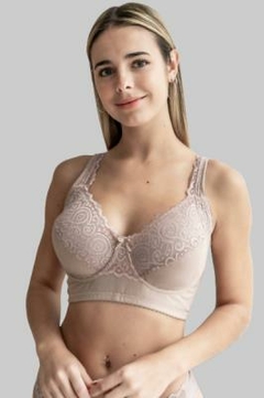 ART. 132740 - DELICADO SOUTIEN DE SATINETTE Y ENCAJE CON INTERIOR ESTRUCTURAL