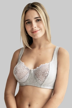 ART. 32370 - SOUTIEN ALGODON LYCRA Y ENCAJE CON ARCO