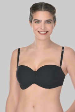 ART. 55300 - SOUTIEN TIPO STRAPLESS DE ALGODON LYCRA TAZA ARMADA