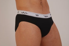ART. 60300 - SLIP DE ALGODON Y LYCRA CON ELASTICO BORDADO EN CINTURA