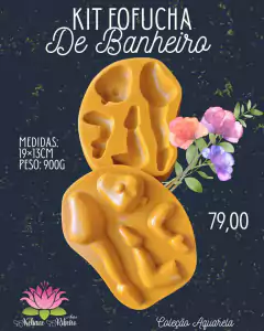 KIT FOFUCHA PORTA BANHEIRO 3 PÇ PROMOÇÃO