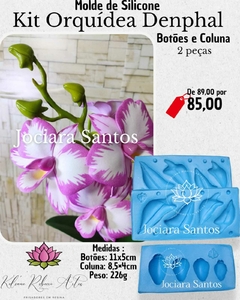 MOLDE DE SILICONE ORQUIDEA DENPHAL , BOTÕES E COLUNA - loja online