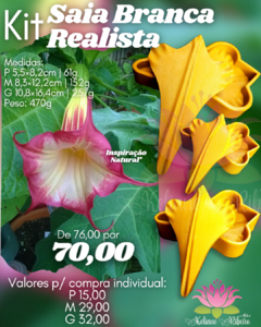 KIT SAIA BRANCA REALISTA PMG na internet