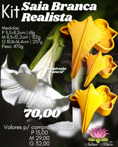 KIT SAIA BRANCA REALISTA PMG