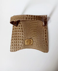 Aba couro Rebecca croco rami