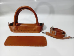 Kit couro Zaire caramelo