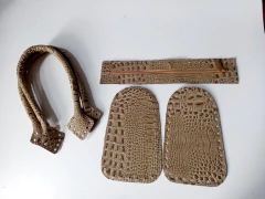 Kit couro Louise alça ombro croco rami - comprar online
