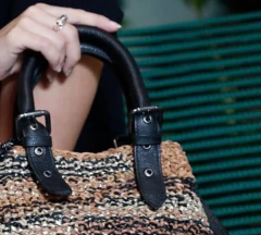 Alça Eudora couro café - comprar online