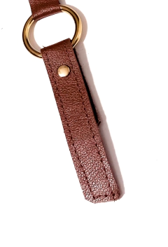 Alça couro ombro Sabine café - comprar online