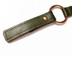 Alça couro ombro Sabine verde pistache - comprar online