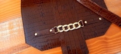 kit couro Cloe croco café - comprar online