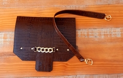 kit couro Cloe croco café