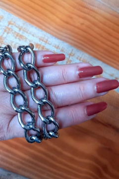 alça tiracolo corrente 10mm prata - comprar online