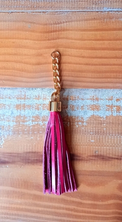 tassel couro metal - dalumachado