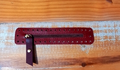 zíper em couro 25x4,5cm - loja online