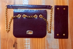 kit bolsa couro Amy vinho