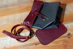 kit bolsa saco completo vinho