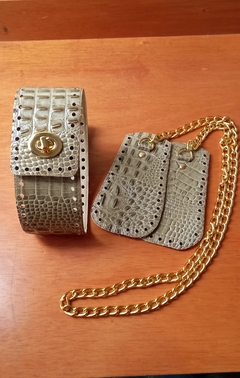kit bag Sophia croco rami