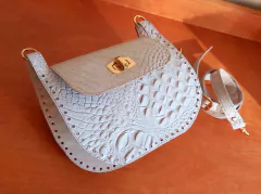 kit Kiara couro croco offwhite