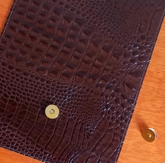 Base couro Wish croco café - comprar online