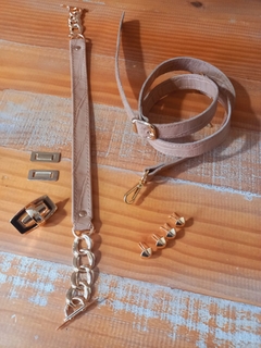 kit Melissa completo croco nude