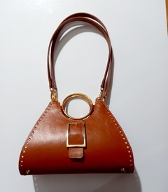 Kit couro bolsa Nina com alça ombro caramelo - comprar online