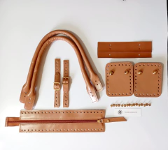 kit Loren couro legítimo