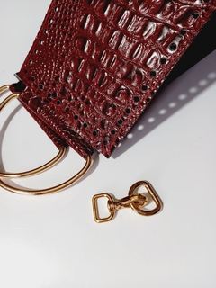 kit couro bolsa Shalise vinho - comprar online