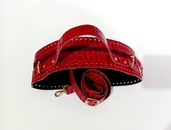 kit couro croco bolsa Lolla