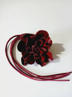 flor couro legítimo - dalumachado