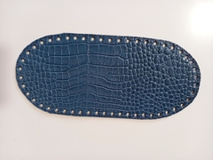 Fundo couro oval para bolsa cores