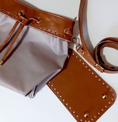 kit couro bolsa saco completo Missy caramelo - comprar online